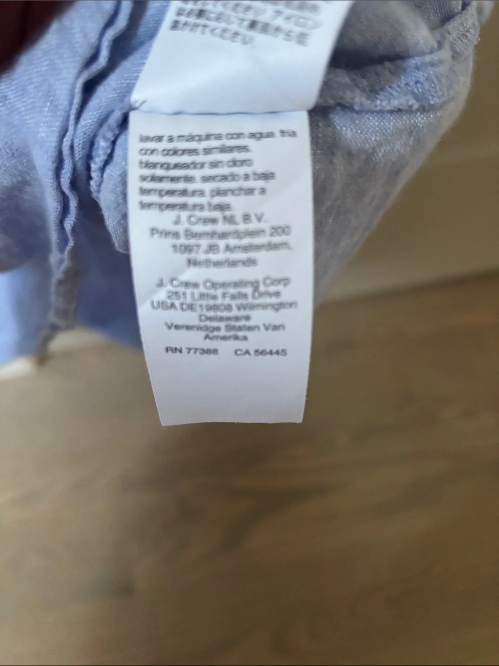J. Crew Light Blue Linen popover